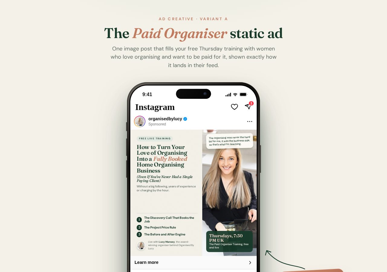 Static ad preview