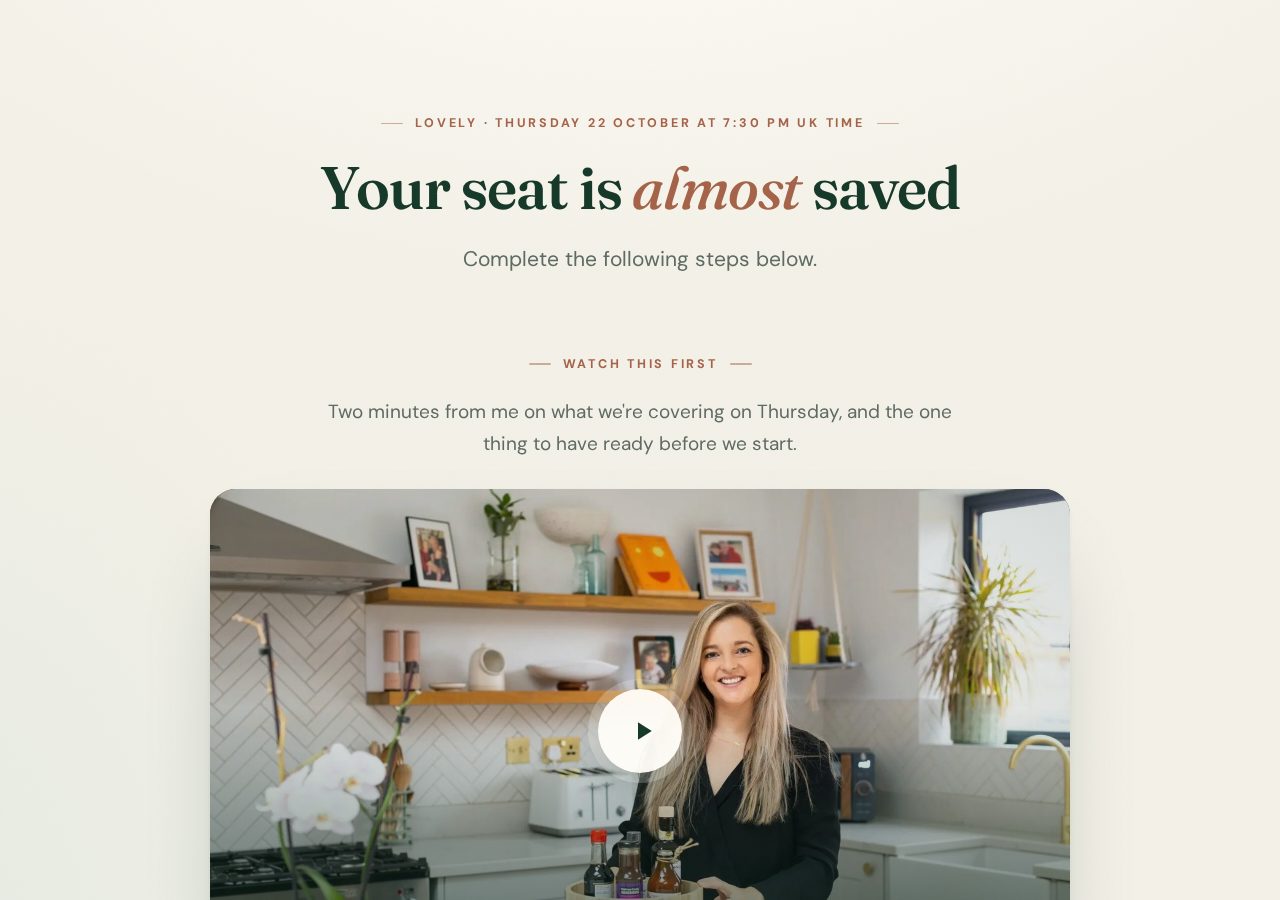 Thank-you page preview